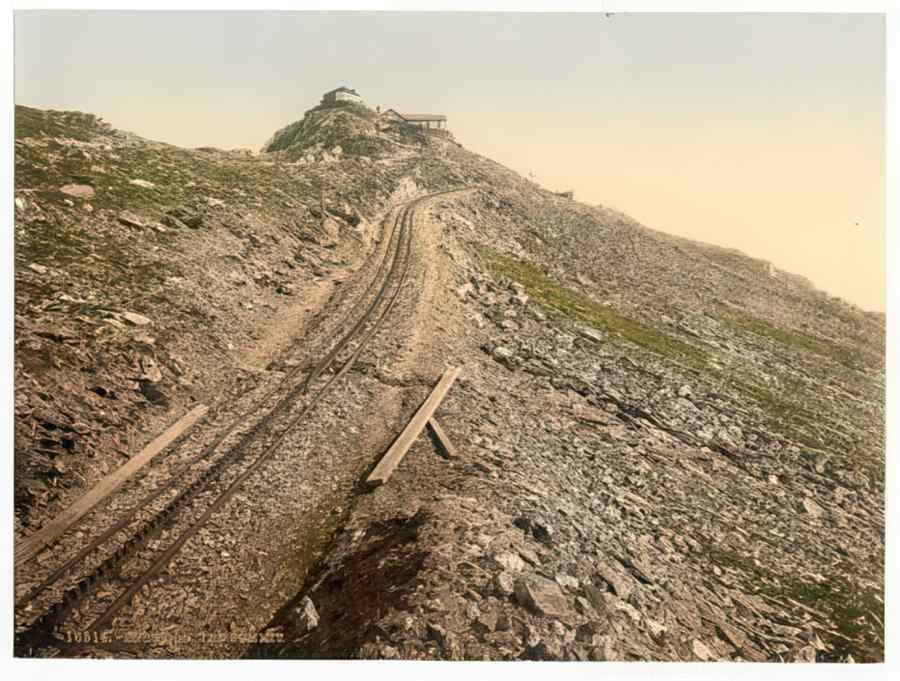 Vintage Railway At The Summit Snowdon Wales A4 Photo Print