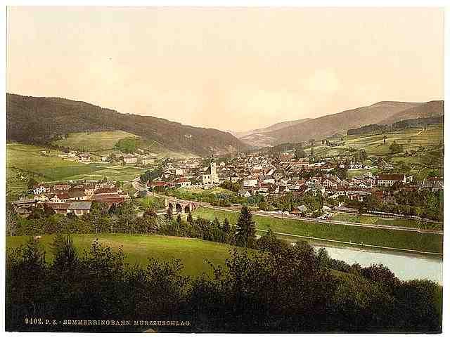 Vintage Railway Murzzschlag Styria A4 Photo Print