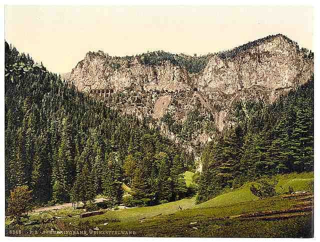 Vintage Railway to Weinzettelwand Styria A4 Photo Print