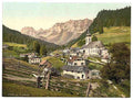 Vintage Ramsau general view Upper Bavaria A4 Photo Print