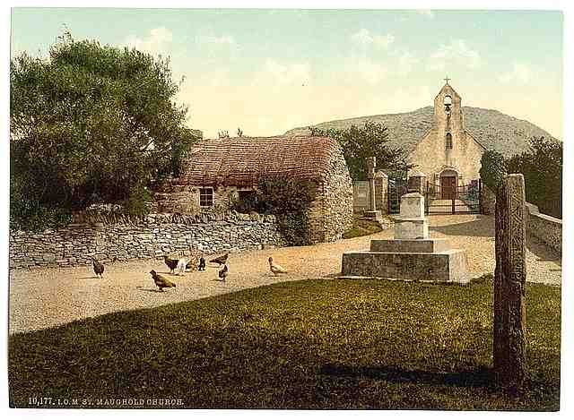 Vintage Ramsey St Maughold Church Isle of Man A4 Photo Print