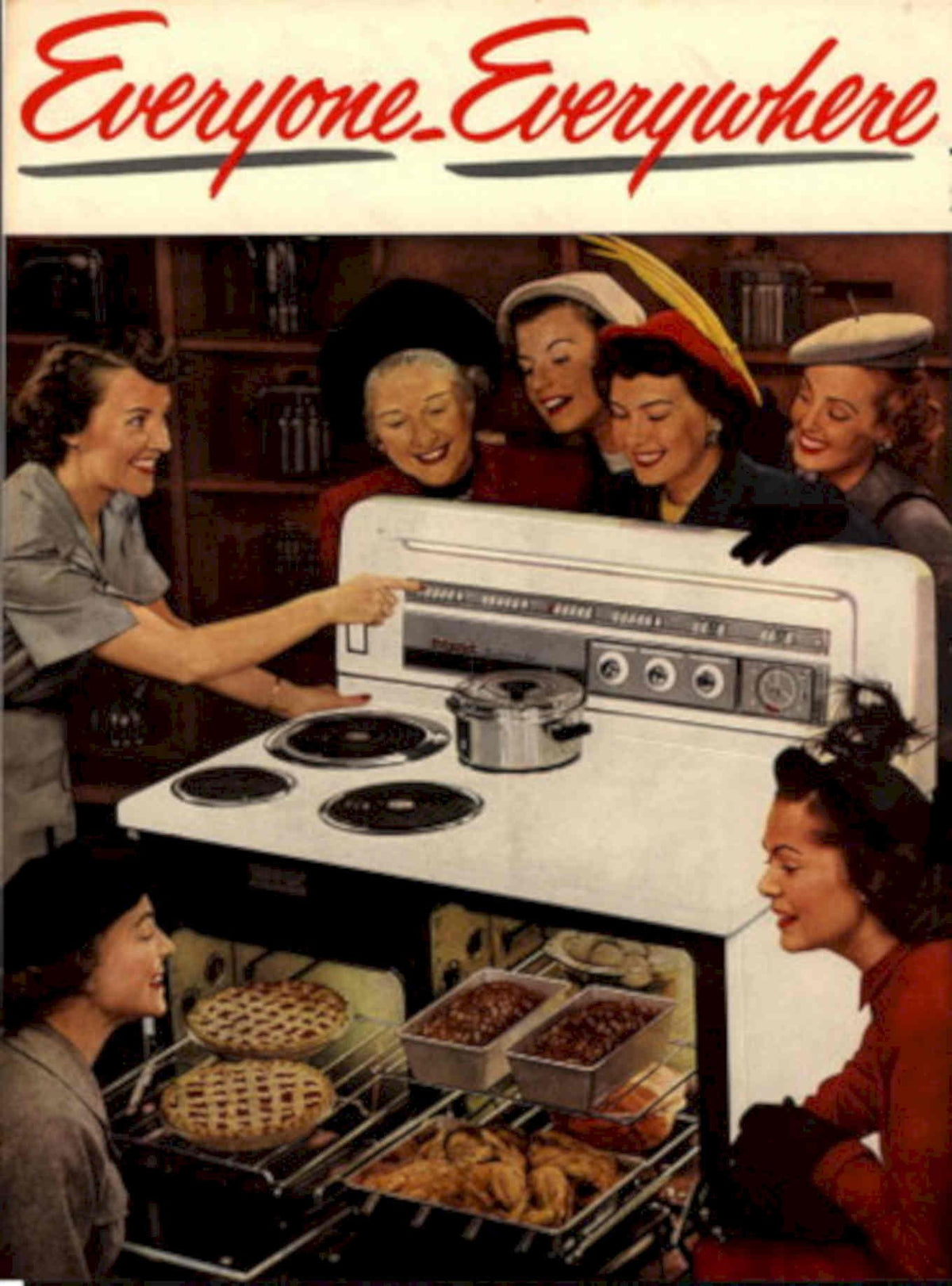 Vintage Range Kitchen 1940s Vintage Retro Advert Poster