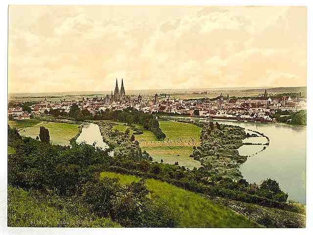 Vintage Regensburg Bavaria A4 Photo Print