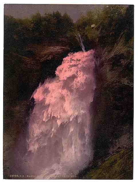 Vintage Reichenbach II the Upper Falls Bernese Oberland A4 Photo Print