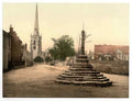 Vintage Repton Cross Church And School Derbyshire England A4 Photo Print