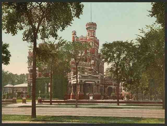 Vintage Residence of Mr Potter Palmer Chicago A4 Photo Print