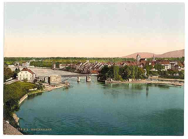 Vintage Rheinfelden Aargau A4 Photo Print