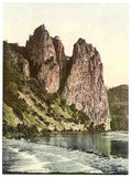 Vintage Rheingrafenstein the Rhine A4 Photo Print
