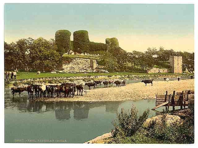 Vintage Rhuddlan Castle Rhyl A4 Photo Print