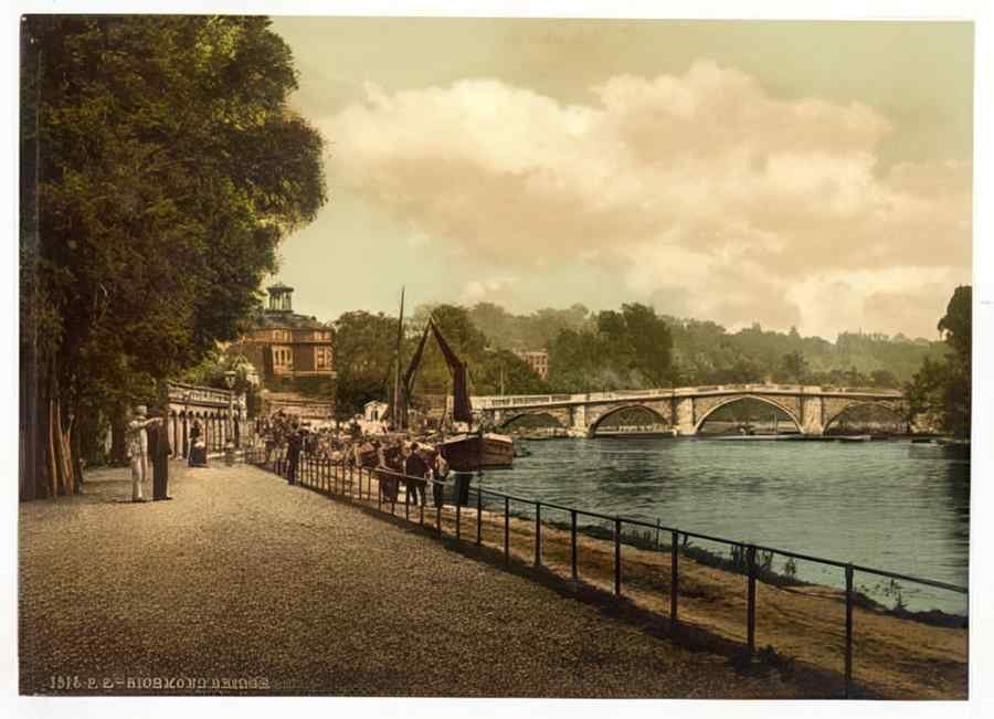 Vintage Richmond The Bridge London And Suburbs England A4 Photo Print