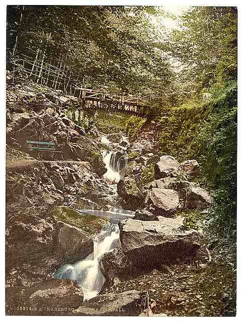 Vintage Riefenbachsfall Harzburg Hartz A4 Photo Print
