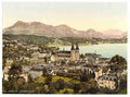 Vintage Rigi I seen from the Gutsch Lucerne A4 Photo Print