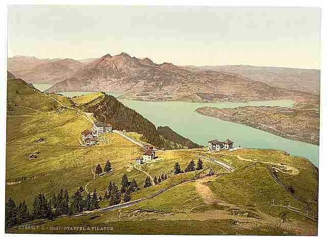 Vintage Rigi Staffel and Pilatus Rigi A4 Photo Print