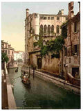Vintage Rio San Trovaso and palace Venice A4 Photo Print