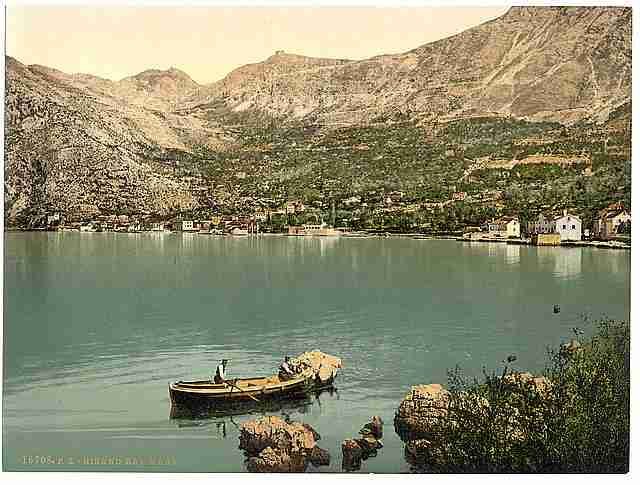 Vintage Risano II from the sea Dalmatia A4 Photo Print