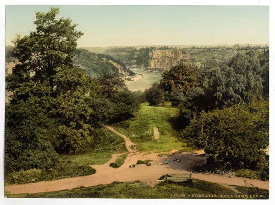 Vintage River Avon From Clifton Downs Bristol England A4 Photo Print