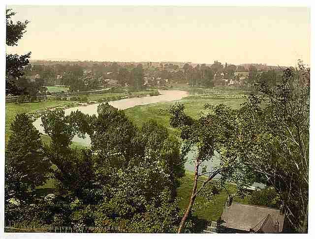 Vintage River Wye from Parade Ross on Wye A4 Photo Print