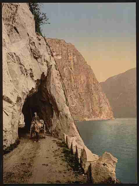Vintage Road to Vorinfos Hardanger Fjord A4 Photo Print
