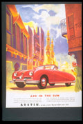 Vintage Roadster A90 1950s Vintage Retro Advert Poster