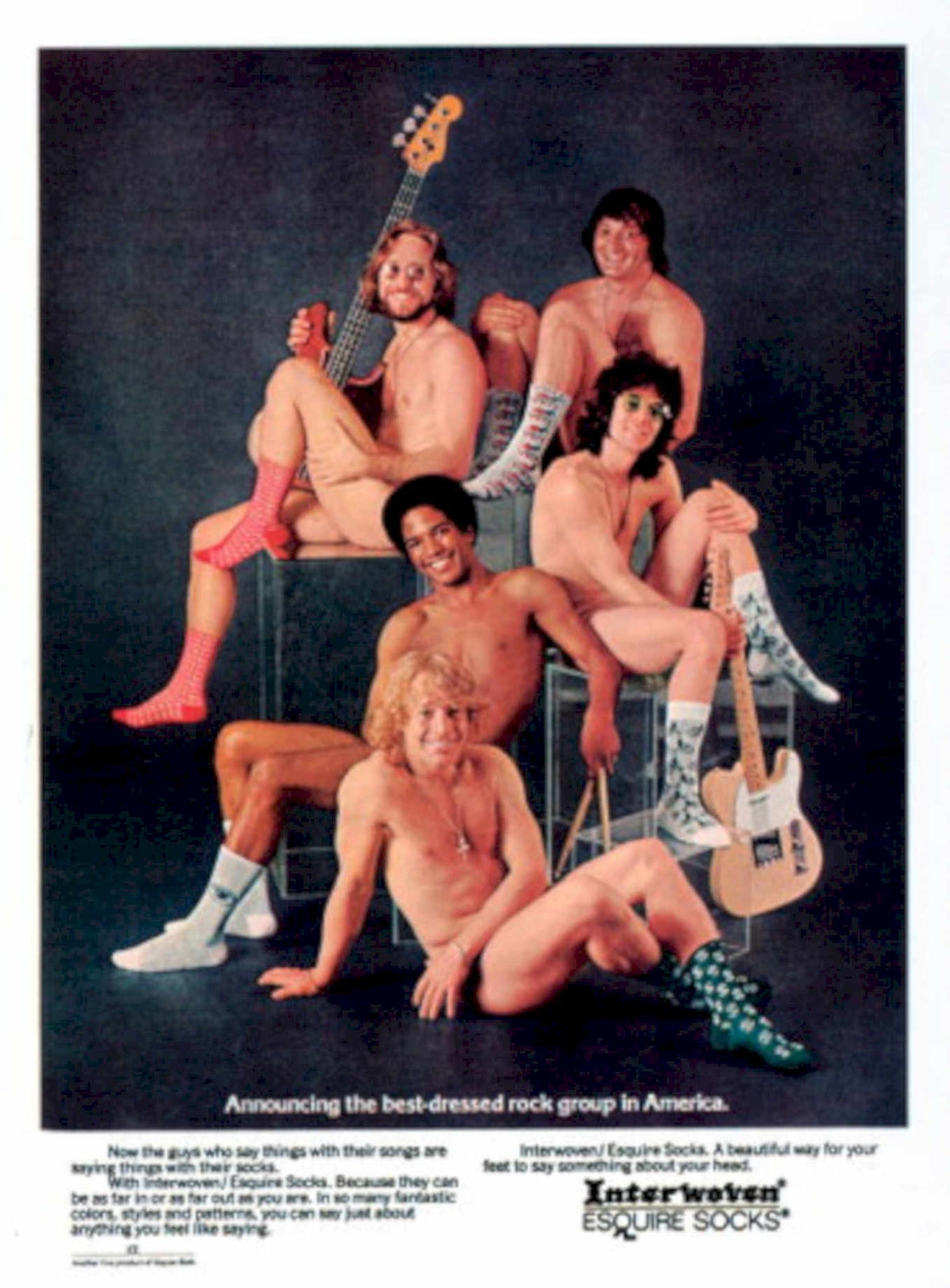Vintage Rock Socks 1970s Vintage Retro Advert