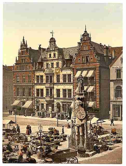 Vintage Rolands Monument Bremen A4 Photo Print