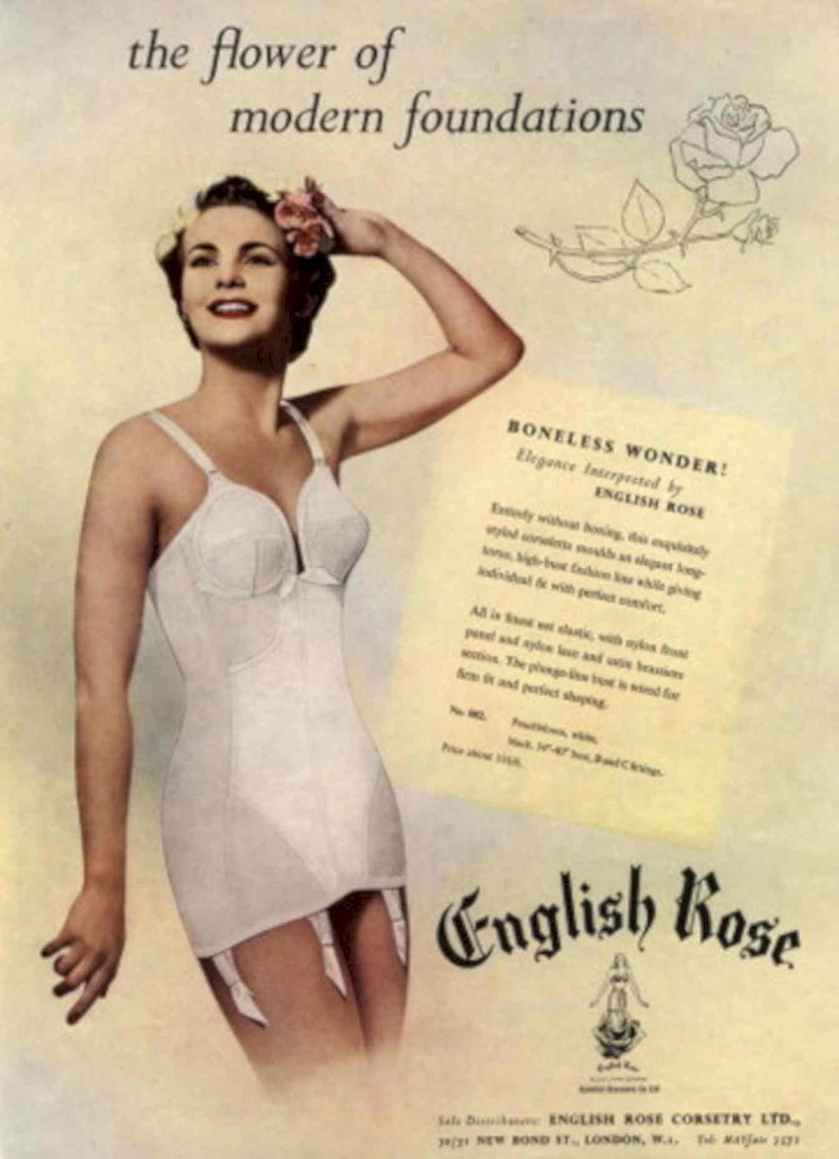 Vintage Rose Wonder 1950s Vintage Retro Advert Poster