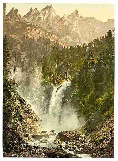 Vintage Rosenlaui  Bernese Oberland A4 Photo Print