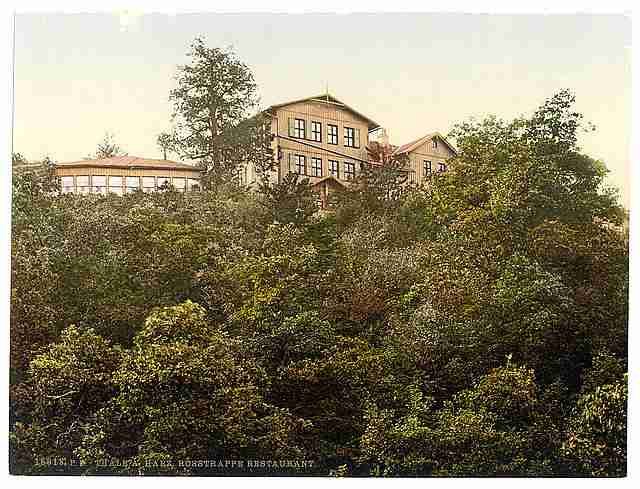 Vintage Rosstrappe Restaurant Thale Bodethal Hartz A4 Photo Print