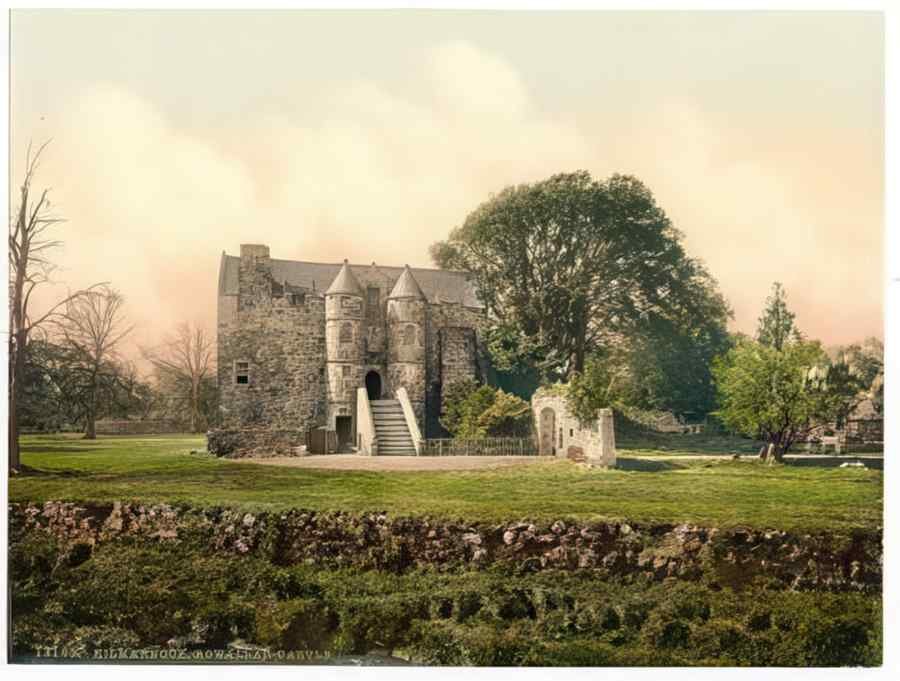 Vintage Rowallan Castle Kilmarnock Scotland A4 Photo Print