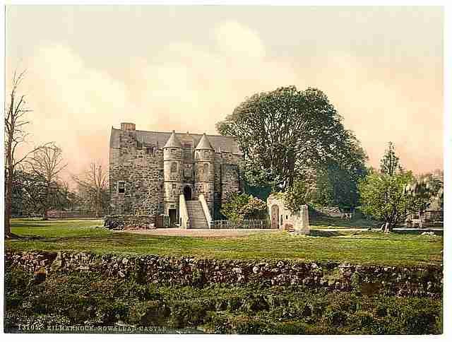 Vintage Rowallan Castle Kilmarnock A4 Photo Print