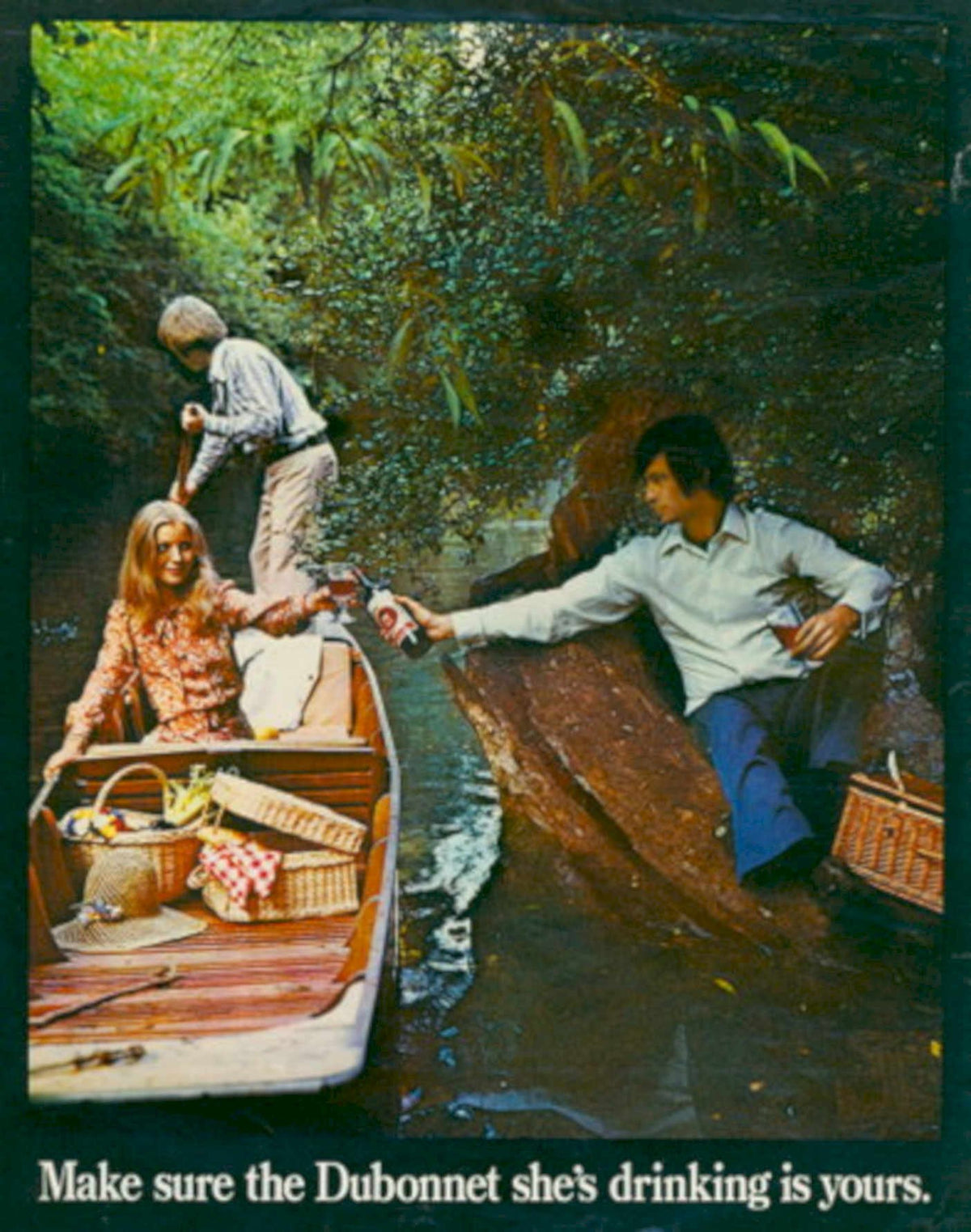 Vintage Rowboat Picnic 1970s Vintage Retro Advert