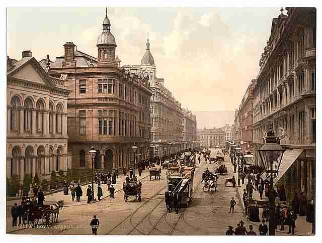 Vintage Royal Avenue Belfast County Antrim A4 Photo Print