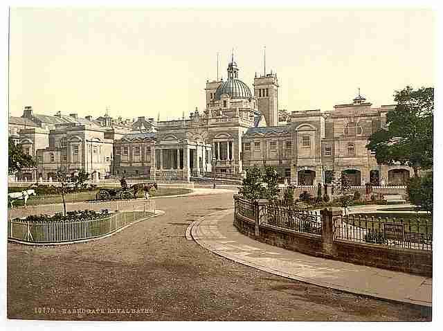 Vintage Royal Baths Harrogate A4 Photo Print