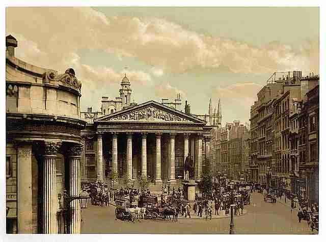 Vintage Royal Exchange London A4 Photo Print