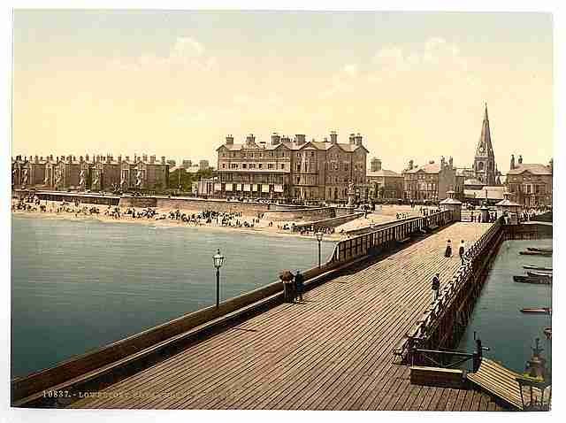 Vintage Royal Hotel from pier Lowestoft A4 Photo Print