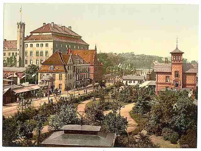 Vintage Royal Palace Kiel Schleswig Holstein A4 Photo Print