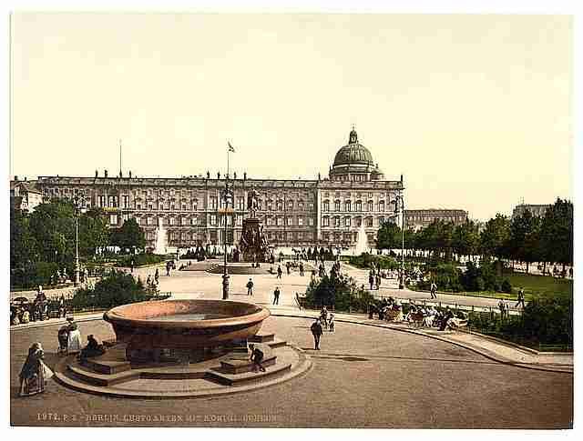 Vintage Royal Palace and Pleasure Garden Berlin A4 Photo Print