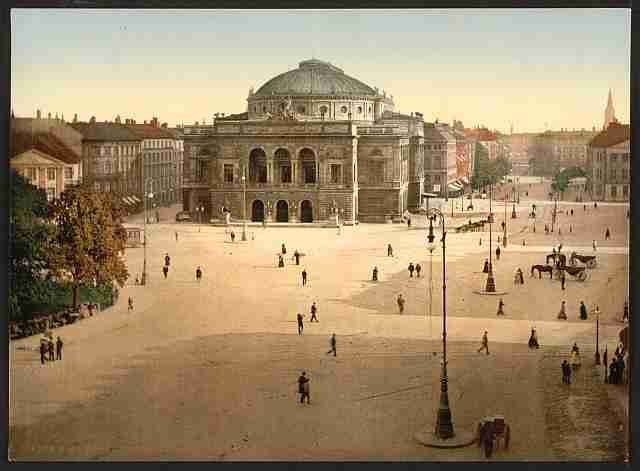 Vintage Royal Theatre Copenhagen A4 Photo Print