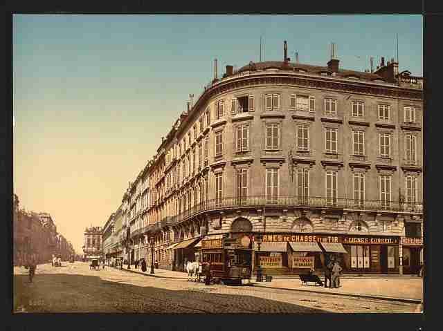 Vintage Rue Chapeau Rouge Bordeaux A4 Photo Print