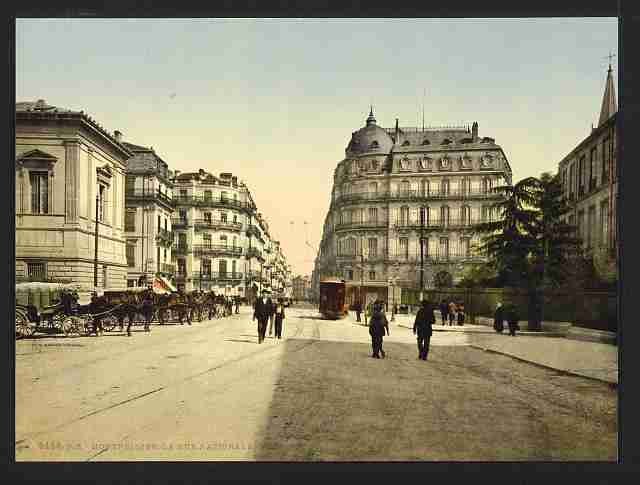 Vintage Rue Nationale Montpelier A4 Photo Print