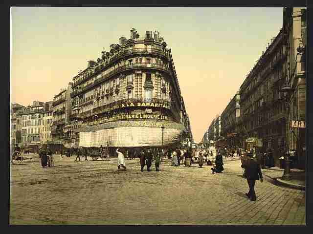 Vintage Rue de la Republic Marseilles A4 Photo Print