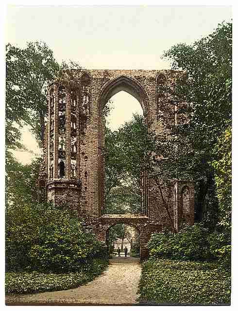 Vintage Ruins of Eldena Griefswald Pommeraina A4 Photo Print