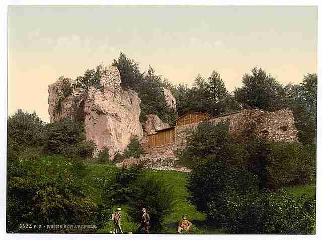 Vintage Ruins of Schwarzfels Hartz A4 Photo Print