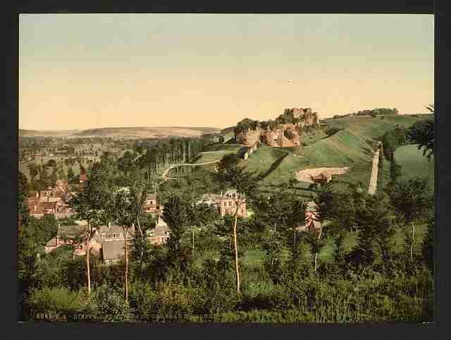 Vintage Ruins of the Castle of Arques Dieppe A4 Photo Print