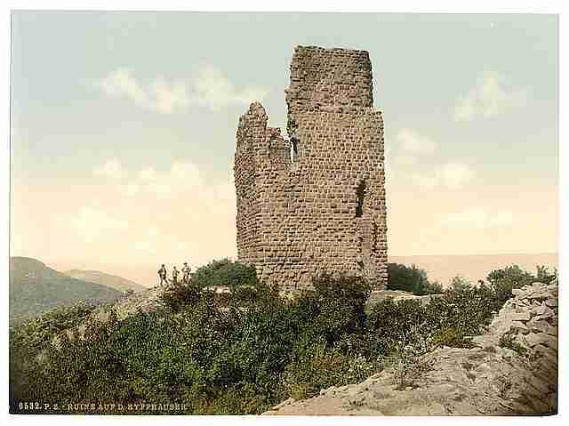 Vintage Ruins on the Kyffhausen Hartz A4 Photo Print