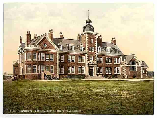 Vintage Rustington Convalescent Home Littlehampton A4 Photo Print