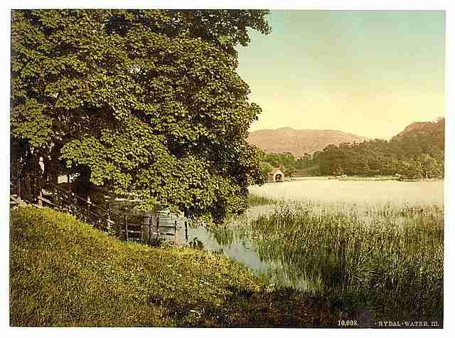 Vintage Rydal Water III Lake District A4 Photo Print