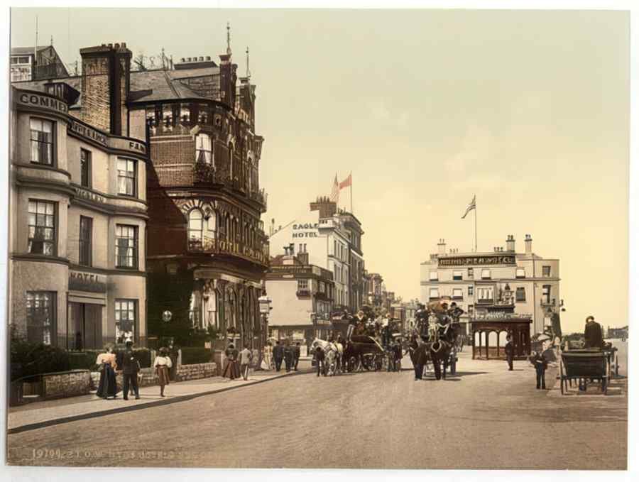 Vintage Ryde Hotels And Coaches Isle Of Wight England A4 Photo Print