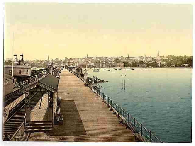 Vintage Ryde from pier Isle of Wight A4 Photo Print