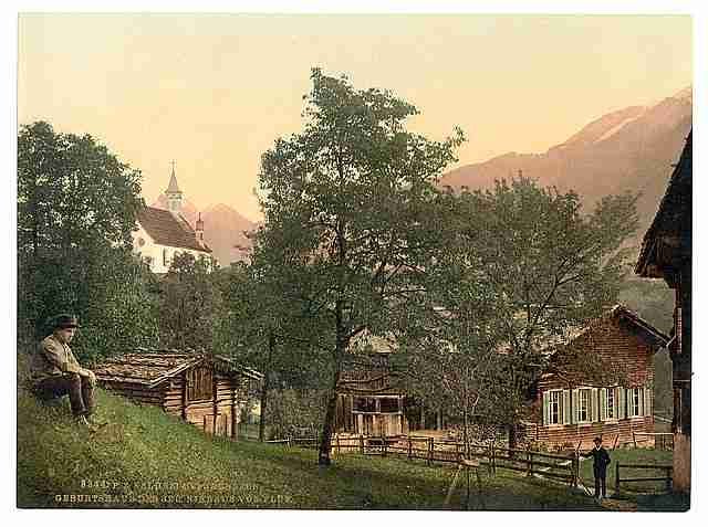 Vintage Sachseln Unterwald 2 A4 Photo Print
